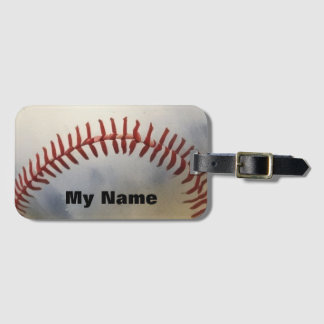 Étiquette À Bagage Baseball Votre Nom