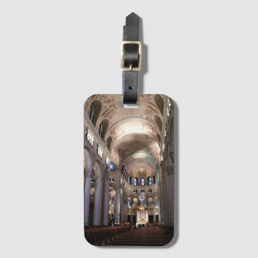 Étiquette À Bagage Basilica of Sainte Anne de Beaupre, Québec, Canada (Devant Vertical)