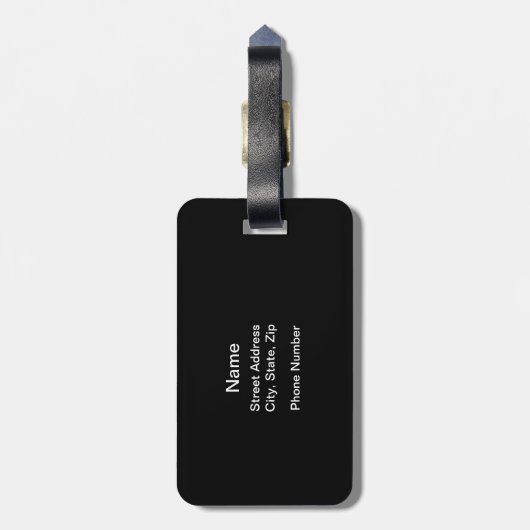 Étiquette À Bagage Basket (Dos Vertical)