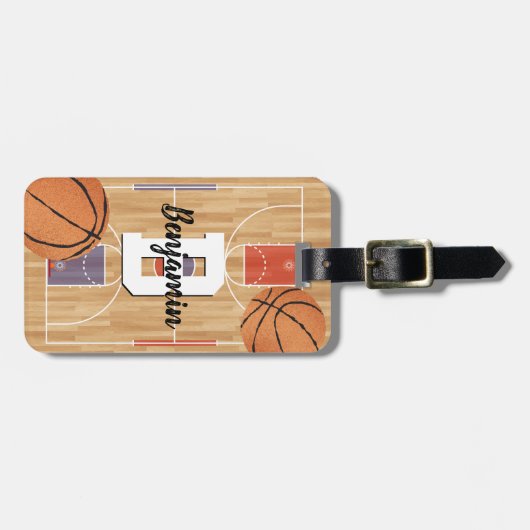 Étiquette À Bagage Basket (Devant horizontal)