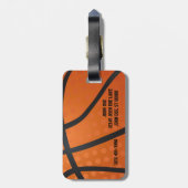 Étiquette À Bagage Basket-ball (Dos Vertical)