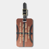 Étiquette À Bagage Basket-ball (Devant Vertical)