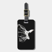 Étiquette À Bagage Basket-ball Black White Pop Art (Devant Vertical)