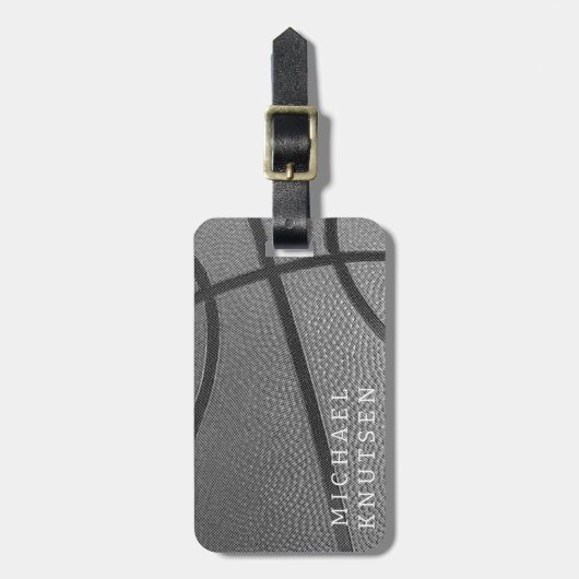 Étiquette À Bagage Basket-ball du Personalized (Devant Vertical)