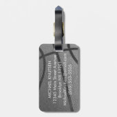 Étiquette À Bagage Basket-ball du Personalized (Dos Vertical)