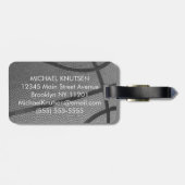 Étiquette À Bagage Basket-ball du Personalized (Dos horizontal)