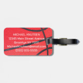 Étiquette À Bagage Basket-ball du Personalized (Dos horizontal)