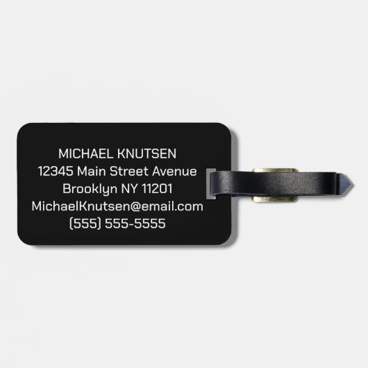 Étiquette À Bagage Basket-ball du Personalized (Dos horizontal)