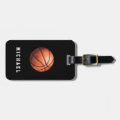 Étiquette À Bagage Basket-ball du Personalized (Devant horizontal)