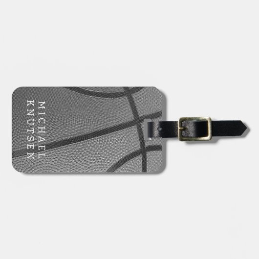 Étiquette À Bagage Basket-ball du Personalized (Devant horizontal)