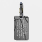 Étiquette À Bagage Basket-ball du Personalized (Dos Vertical)