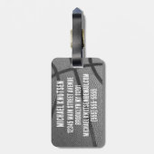 Étiquette À Bagage Basket-ball du Personalized (Dos Vertical)