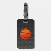 Étiquette À Bagage Basket-ball en fibre de carbone (Dos Vertical)