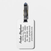 Étiquette À Bagage Basket-ball sur le Net (Dos Vertical)