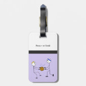 Étiquette À Bagage Basket-ball Teates Sport (Dos Vertical)