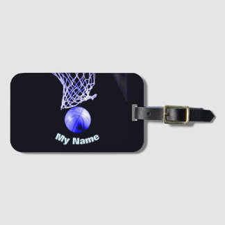Étiquette À Bagage Basket-ball Votre nom