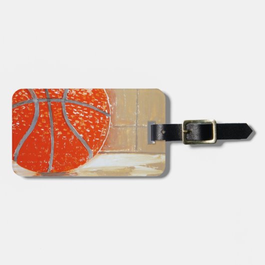 Étiquette À Bagage Basketball Luggage (Devant horizontal)