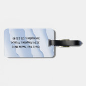 Étiquette À Bagage Basketball -- Silhouette of Player plus Ball (Dos horizontal)