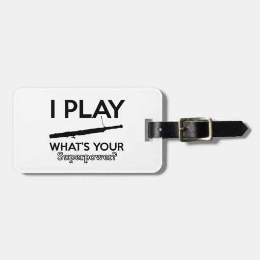 Étiquette À Bagage basoon (Devant horizontal)