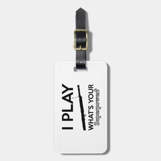 Étiquette À Bagage basoon (Devant Vertical)