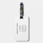 Étiquette À Bagage Bass Guitar Music Modèle Ajouter Texte Personnalis (Dos Vertical)