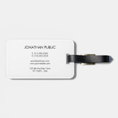 Étiquette À Bagage Bass Guitar Music Modèle Ajouter Texte Personnalis (Dos horizontal)