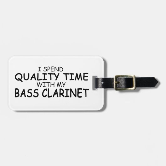 Étiquette À Bagage Basse de temps de qualité Clarinet (Devant horizontal)