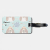 Étiquette À Bagage Basset Hound (Dos horizontal)