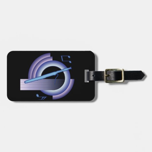 Étiquette À Bagage Basson de Deco (Devant horizontal)