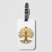Étiquette À Bagage Batang Garing (Tree of Life) (Devant Vertical)