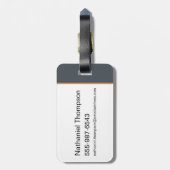 Étiquette À Bagage Batcycle Chibi Batman (Dos Vertical)