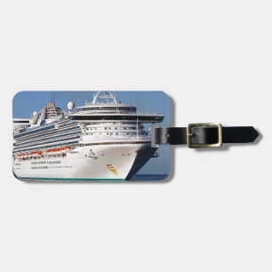 Étiquette À Bagage Bateau de croisière d'or de princesse