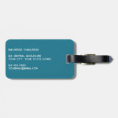 Étiquette À Bagage Bateau Nautique (Dos horizontal)