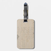 Étiquette À Bagage Bateau papillon 2 (Dos Vertical)