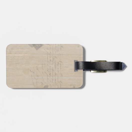 Étiquette À Bagage Bateau papillon 2 (Dos horizontal)