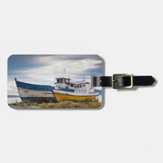 Étiquette À Bagage Bateaux de pêche (Devant horizontal)