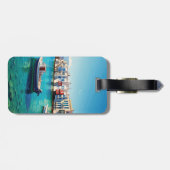 Étiquette À Bagage Bateaux des îles grecques de Mykonos (Dos horizontal)