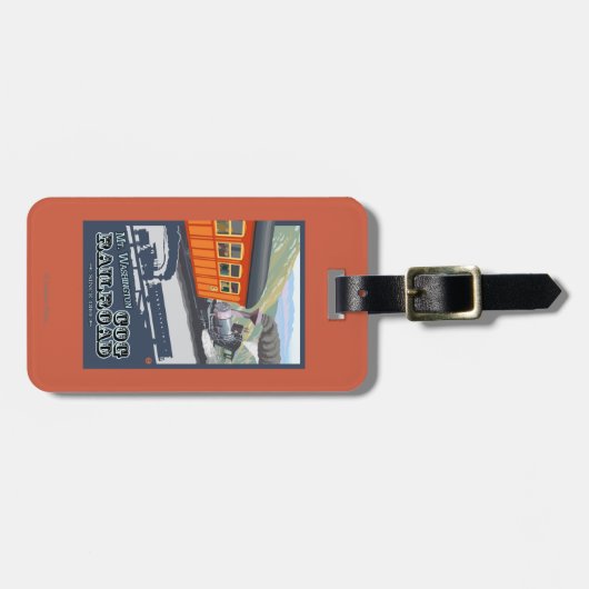 Étiquette À Bagage Bâti Washington, nouveau chemin de fer de (Devant horizontal)