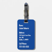 Étiquette À Bagage Batik riant hawaïen de Tiki de plage de Makapuu (Dos Vertical)