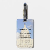 Étiquette À Bagage Bâtiment de capitol des USA, Washington DC, (Dos Vertical)