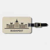 Étiquette À Bagage Bâtiment du Parlement - Budapest (Devant horizontal)