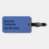 Étiquette À Bagage Batman | Logo Pink Polka Dot (Dos horizontal)