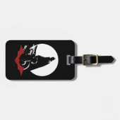 Étiquette À Bagage Batman Motorcycle Silhouette (Devant horizontal)