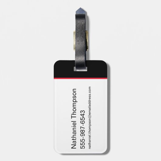 Étiquette À Bagage Batman Motorcycle Silhouette (Dos Vertical)