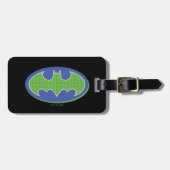 Étiquette À Bagage Batman | Symbole pourpre et vert (Devant horizontal)