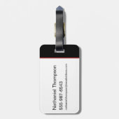 Étiquette À Bagage Batman Typography Cutout (Dos Vertical)