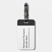 Étiquette À Bagage Batman With Golden Bat Symbol (Dos Vertical)