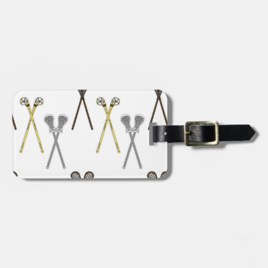 Étiquette À Bagage Bâtons de crosse (Devant horizontal)