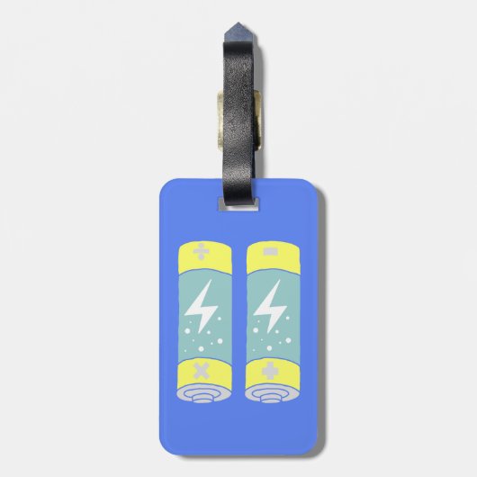 Étiquette À Bagage Batteries (Dos Vertical)