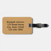 Étiquette À Bagage Battes noires volantes (Dos horizontal)